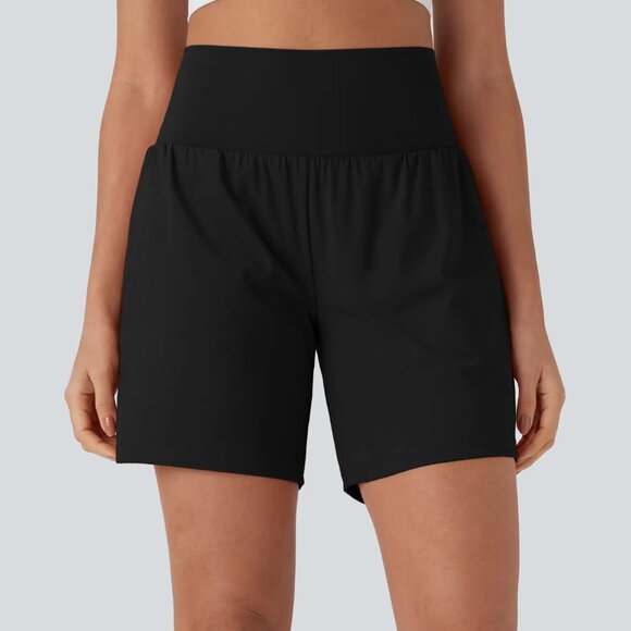 HALARA Pants - HALARA Softlyzero Airy Super High Waisted 2-in-1 Cool Touch Yoga Shorts 7"